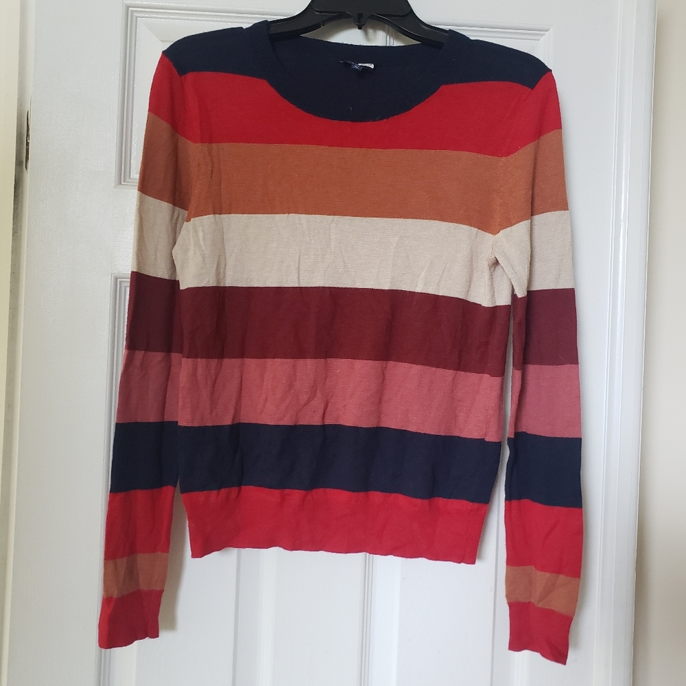 Splendid Color Striped Crewneck Sweater